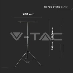 V-TAC Teleskopický stojan pre 2ks reflektorov (9546) VT-41150