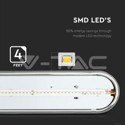 V-TAC LED Svietidlo 36W 3000lm 1200mm 6000K (6201) VT-1248