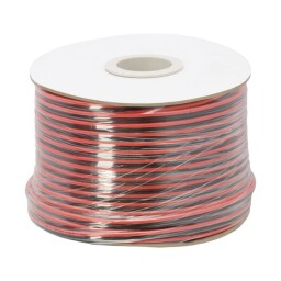 Reproduktorový kábel 2x 1,5 mm² červený-čierny OXIGEN FREE (20085)