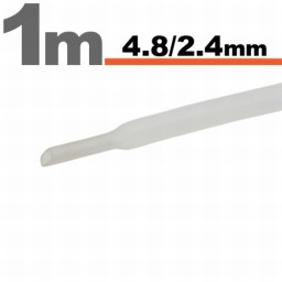 Zmršťovacia hadica 12273048TR - 4,8/2,4mm/1m - transparentná (11025T)