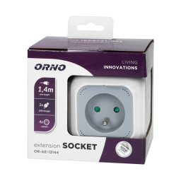 Predlžovacia šnúra 4-zás. - 1,4m + 2xUSB , kocka , ORNO OR-AE-13144