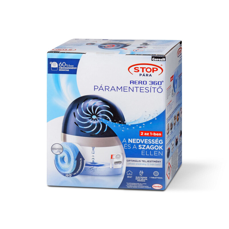 CERESIT Stop vlhkosti Aero 360° prístroj + 1x tableta 450g