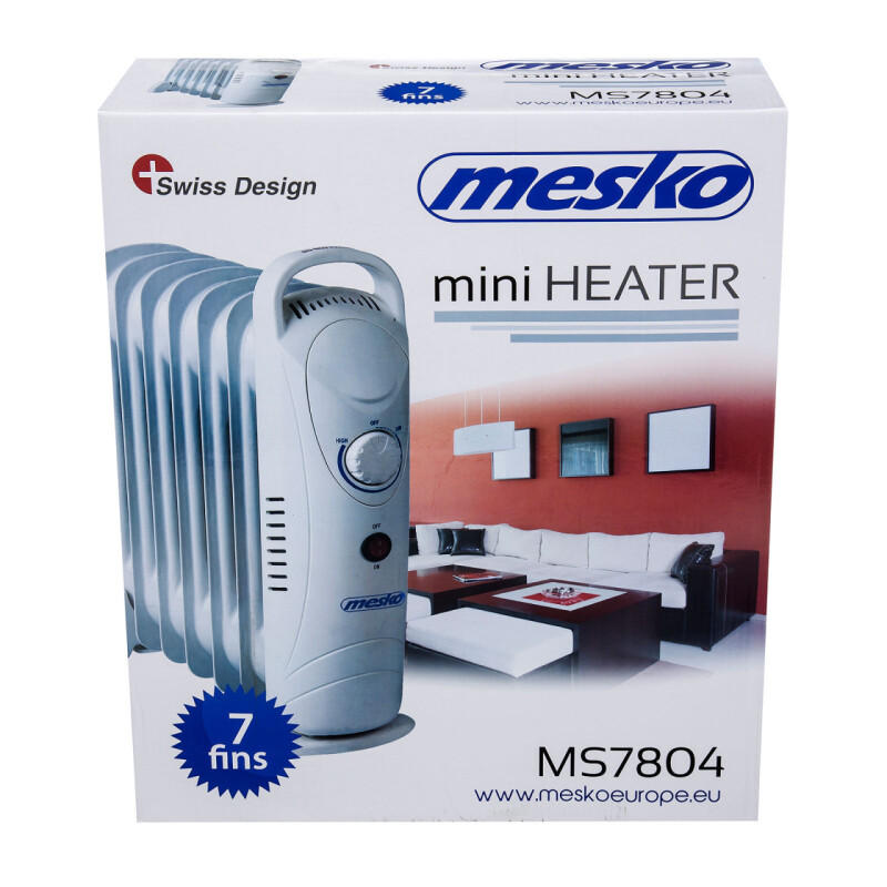 Olejový radiátor - mini, 700W, 7-lamelový MS7804 (AD7804)