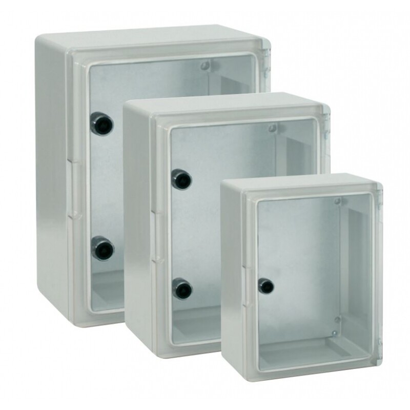 Plastový rozvádzač CP5013 300x400x165mm priehľadné dvere