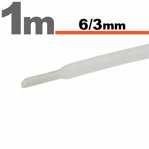 Zmršťovacia hadica 12273064TR - 6/3mm/1m - transp. (11022T)