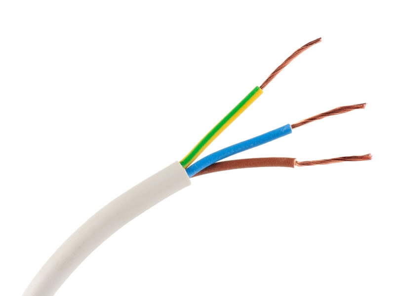Kábel ohybný H05VV-F 5G0,75 (CYSY) PVC biela