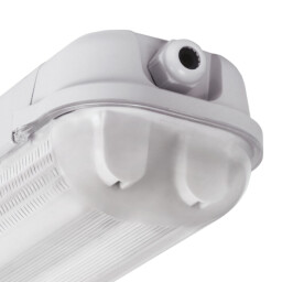 Svietidlo Kanlux MAH PLUS-236/4LED/PC 22800 pre LED trubice (prázdne), prachotesné IP65, 2x36W, sivé