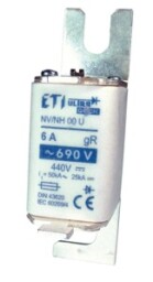 Nožová poistka ETI 004331011 S000UQU/80/63A/690V pre polovodiče