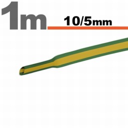 Zmršťovacia hadica 12273064G/V - 6/3mm/1m - žlto/zelená (11022X) 