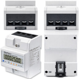 Digitálny elektromer Qoltec 50980 DIN 3-fázový 3x230/400V 100A Resetovaťeľný