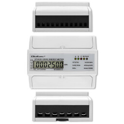Digitálny elektromer Qoltec 50989 DIN 3-fázový 3x230/400V 100A - obojsmerný