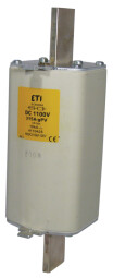 Nožová poistka ETI 004110430 NH2XL gPV 200A/1100V DC pre DC aplikácie