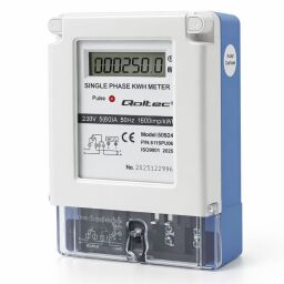 Digitálny elektromer Qoltec 50924 na dosku 1-fázový 230V (5)60A