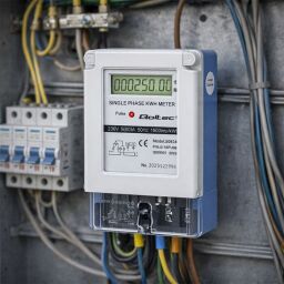 Digitálny elektromer Qoltec 50924 na dosku 1-fázový 230V (5)60A