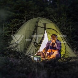 V-TAC LED Reflektor nabíjateľný 10W 700lm 6000K (503) VT-10-R