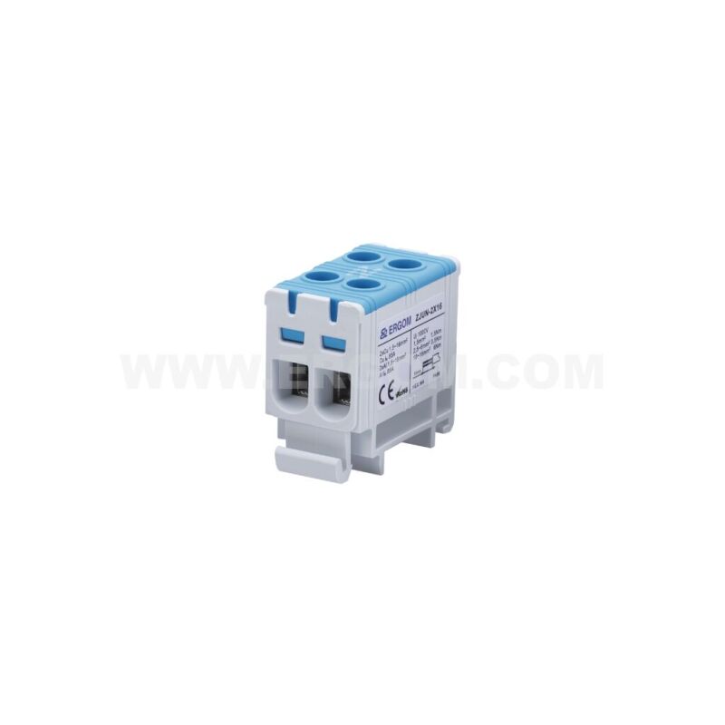 Univerzálna radová svorka ZJUN-2x16/BL R34RR-07010021143 Al/Cu 1,5÷16mm² DIN, modrá