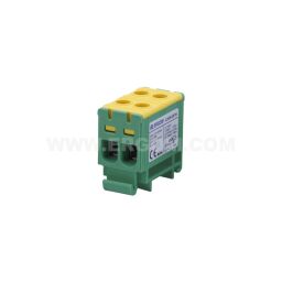 Univerzálna radová svorka ZJUN-2x16 PE R34RR-07020001943 Al/Cu 1,5÷16mm² DIN, zelená/žltá