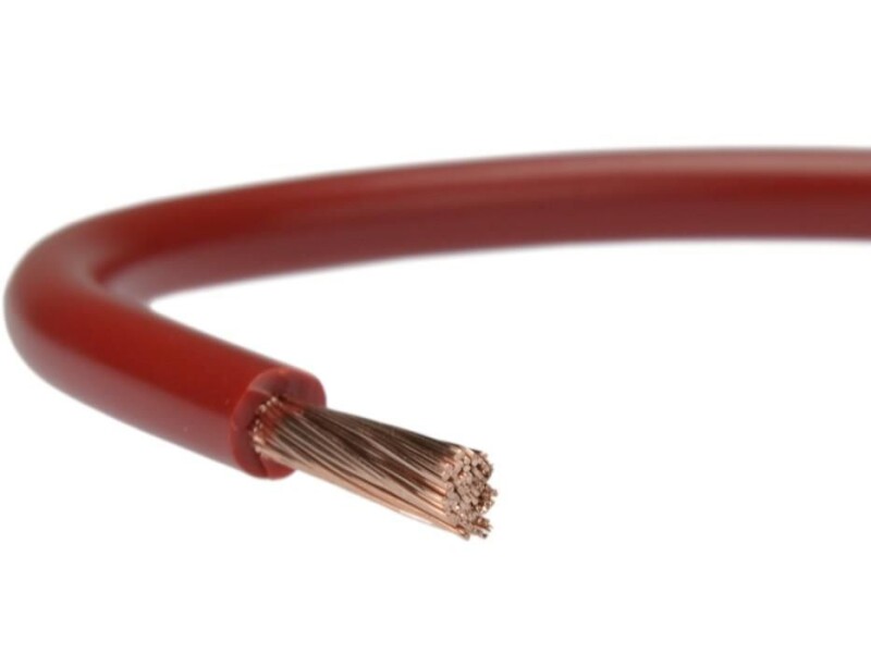 Vodič ohybný H07V-K 1x6 mm² červená 750V (CYA)