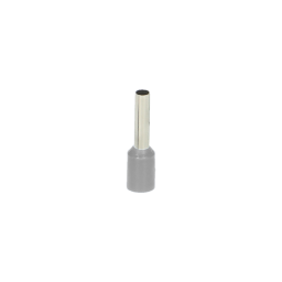 Dutinka izolovaná 1x 2,5 mm² / 12mm E2512 (L826-100) 100ks/balenie , sivá