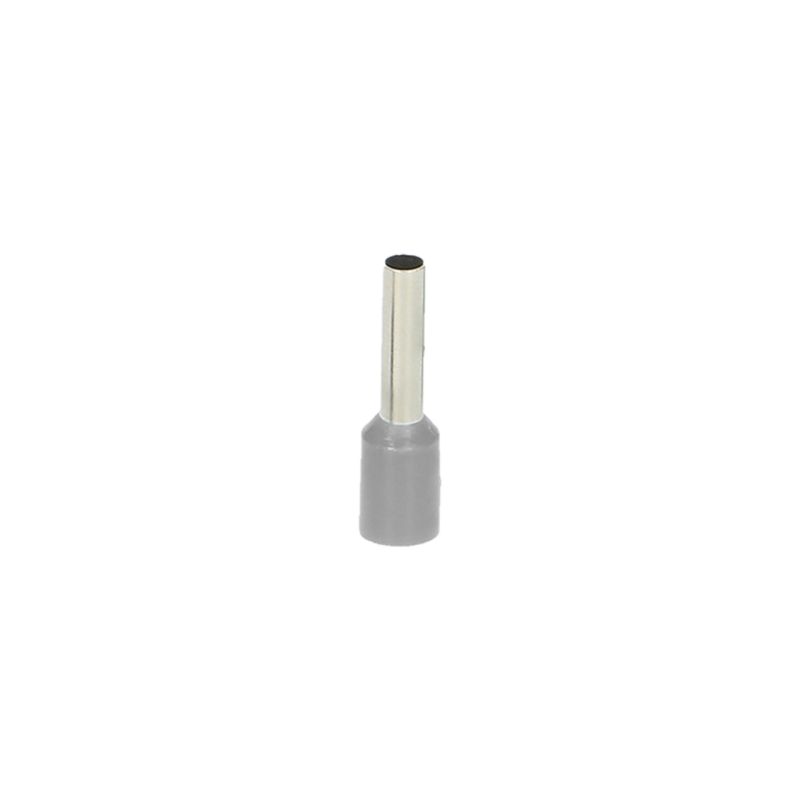 Dutinka izolovaná 1x 2,5 mm² / 12mm E2512 (L826-100) 100ks/balenie , sivá