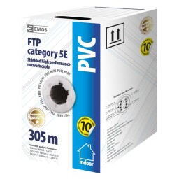 Dátový kábel FTP CAT 5E PVC 305m/box *S9221