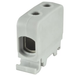 Skrutková svorkovnica SIMET 84285002 ZGG1x1,5-50s DIN ,1P , 1,5 - 50mm², 2 otvory , sivá