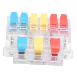 Bezskrutková krabicová svorka LT-636 páčková 3x3pól. 0,5-6,0mm² (L904U)