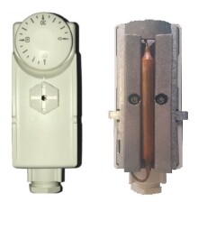 Termostat GB-0/90A príložný , bimetal. (T325D) 