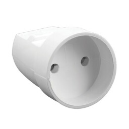 Zásuvka 2P, voľná,  S-122/S-7 (87045006), biela