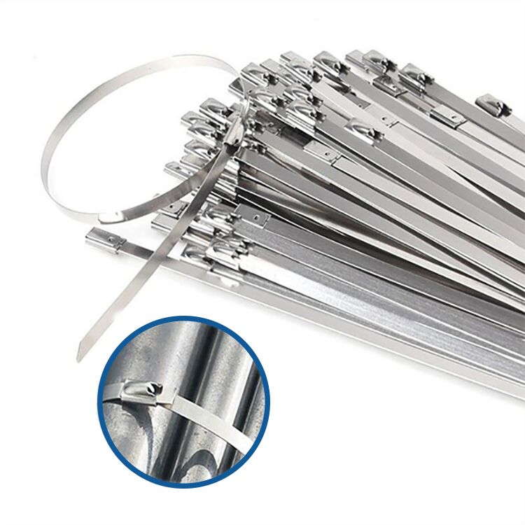 Nerezová viazacia páska 7,9x520mm 25ks/balenie (O542B)