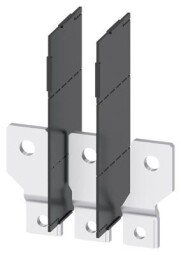 Pripojovacia sada 3VA9253-0QC00 predné prívody – rozšírené, Cu/Al pásy / káblové oká / flexibary, max. šírka pasov a káblových ok 35 mm, max. hrúbka pasov a káblových ok 10 mm, 3 ks, izolačné prepážky 2 ks, pre 3VA12