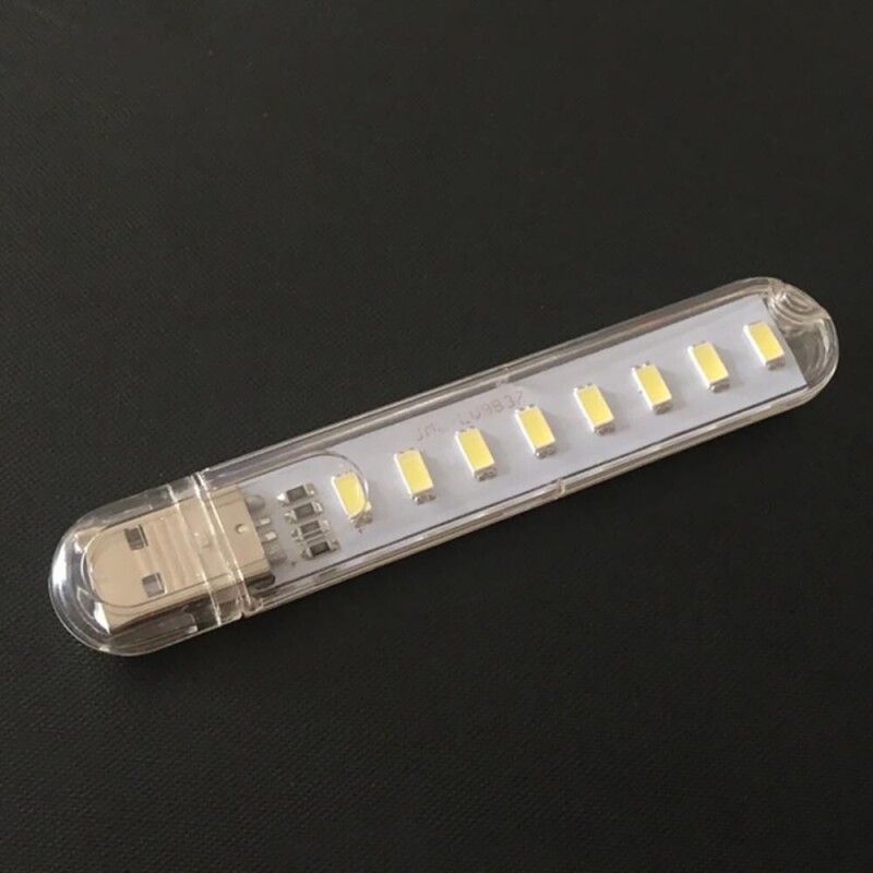 USB Svietidlo 8LED 3000K (T631E)