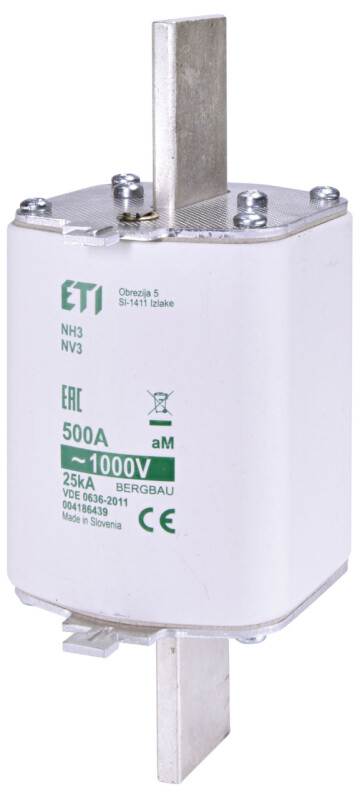Nožová poistka ETI 004185415 NH2C aM 125A/690V