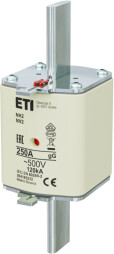 Nožová poistka ETI 004185232 NH2 / NV2 250A gG/gL 