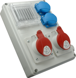 Zásuvková rozvodnica ROS-I 1603 A , 1x16A+32A/400V/5p+2x16A/250V (ref.č. 10003671.00)