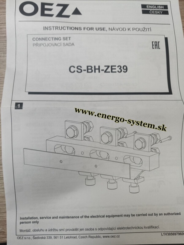 OEZ:46599 CS-BH-ZE39 Pripojovacia sada MODEION