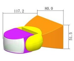 Snímač pohybu PIR ST15 nástenný , biely (T358)