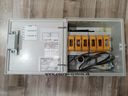 Poistková skriňa na stĺp Hasma SPP 1/2 E IV P51 pre dvoch odberateľov (6x PN000) vrátane úchytu na stĺp ; energetický zámok