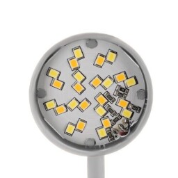 Stolná LED lampička s klipom IZOXIS 19455 , biela (T631L)