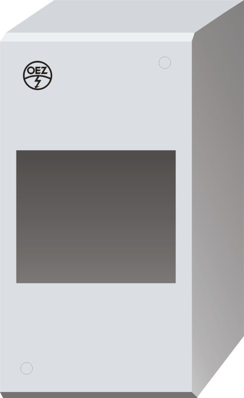 Kryt plombovací OEZ 80408 - KJ-3 , 3moduly IP30 (ekv. ABB KJ-B-183)
