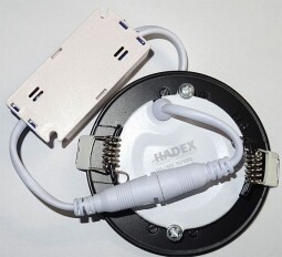 Podhladový LED panel 3W 200lm 4000K kruhový, čierny (M115C)