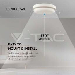 V-TAC Exteriérové svietidlo LED 12W 1160lm 4000K (10196) VT-8095