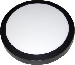 Prisadený LED panel 24W 2000lm 4000K kruhový, čierny (M125L)