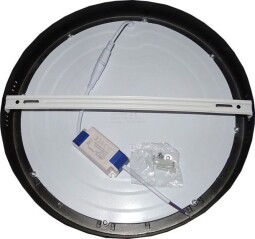 Prisadený LED panel 24W 2000lm 4000K kruhový, čierny (M125L)