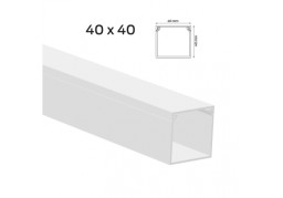 Káblová lišta PVC LV 40x40 pvc biela /DPD príplatok NADROZMER +9,6Eur/