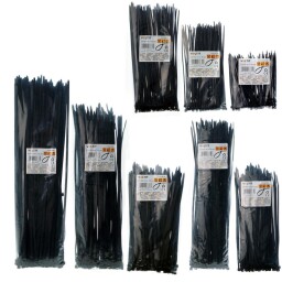 Viazacia káblová páska 4,8x300mm nylon 66, 100ks/balenie, čierna V1550-48300