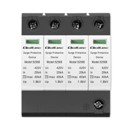 Prepäťová ochrana Qoltec 52588 AC 4-pólová , 40kA , T2/C , 420V