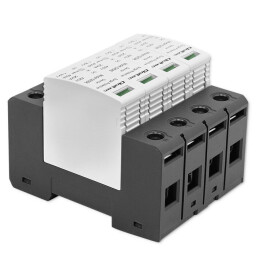 Prepäťová ochrana Qoltec 52588 AC 4-pólová , 40kA , T2/C , 420V