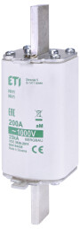Nožová poistka ETI 004113129 NV1/NH1 63A aM 690V