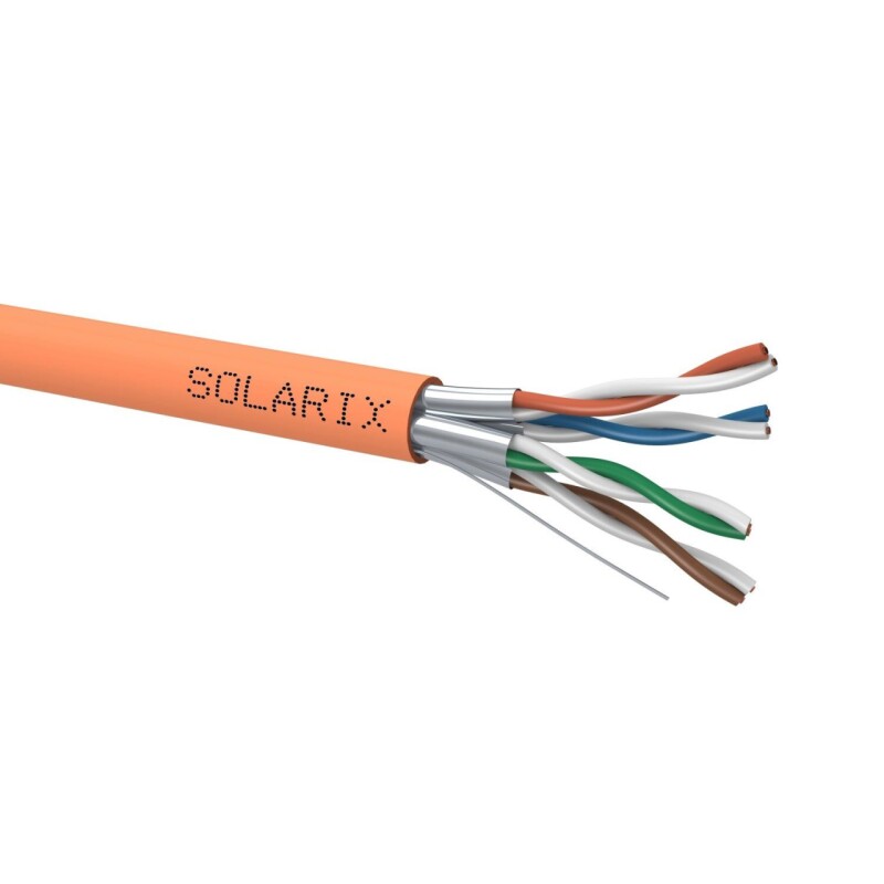 Dátový kábel SXKD-6A-STP-LSOH-B2ca , CAT6A STP LSOH B2ca-s1,d1,a1 (500m/bubon) SOLARIX 26000037
